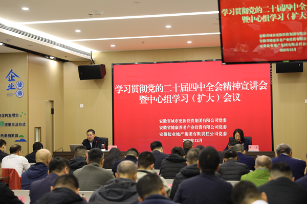 省城市更新集团等三家公司党委进前进建贯彻党的二十届四中全会心灵宣讲汇报会